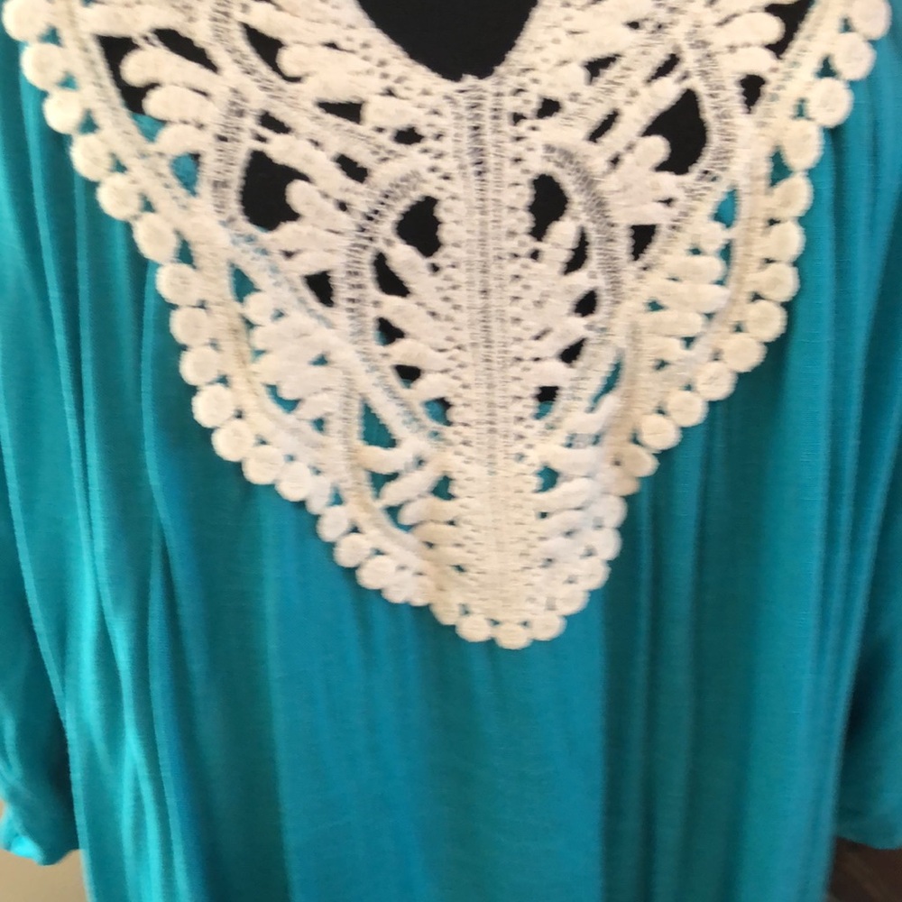 Umgee mini dress or tunic top size L. Ptp 23” length 33” - Picture 2 of 7